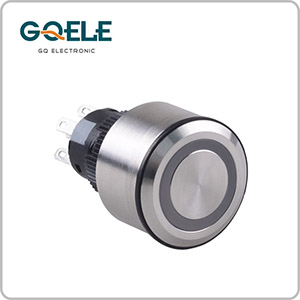 圆外套环形带灯钮